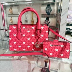 MICHAEL KORS Sheila Small Embellished Signature Logo Satchel with wallet